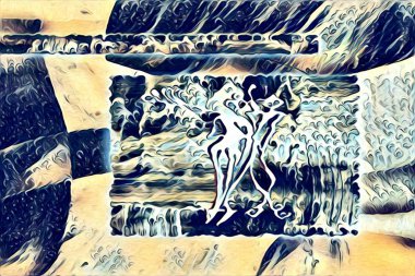 Etnik sanat illüstrasyon