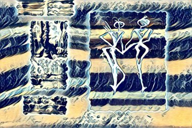 Etnik sanat illüstrasyon