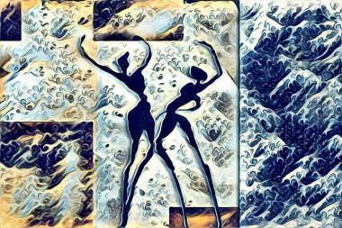 Etnik sanat illüstrasyon