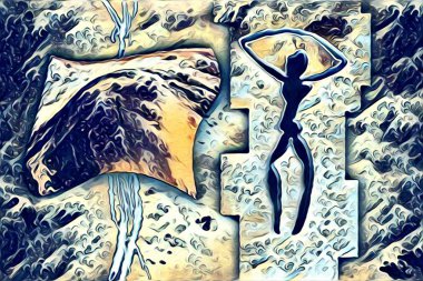 Etnik sanat illüstrasyon