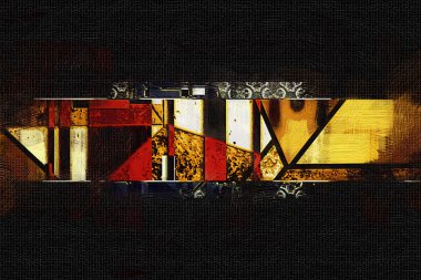 soyut renk tasarımı sanat illüstrasyonu