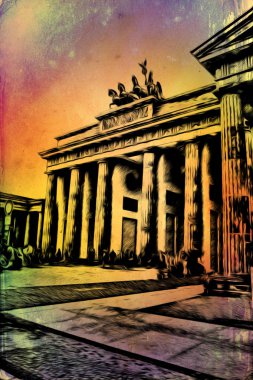 Berlin art vintage illustration