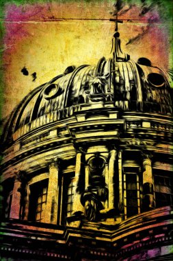 Berlin art vintage illustration