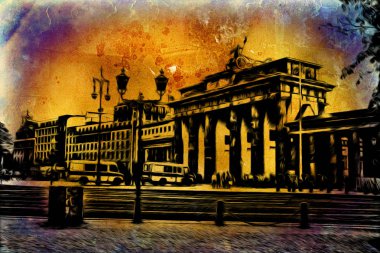Berlin art vintage illustration