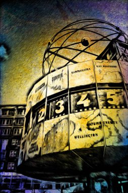 Berlin art vintage illustration