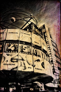 Berlin art vintage illustration