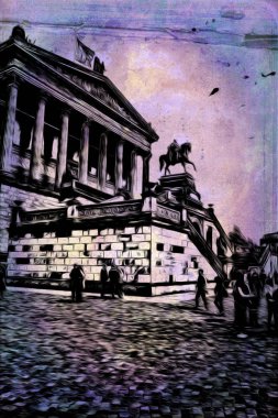 Berlin art vintage illustration