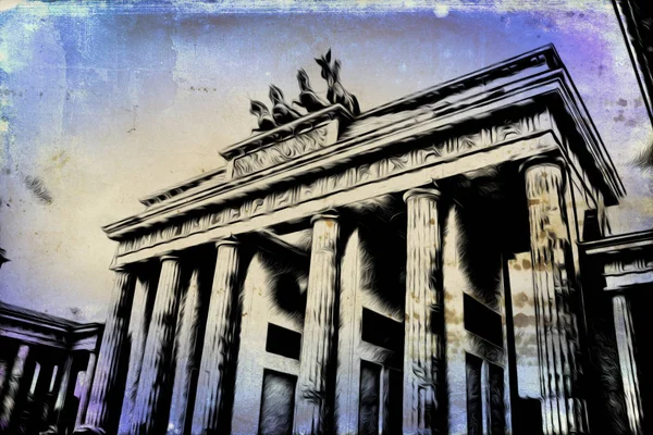 Berlin art vintage illustration
