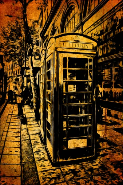 Vintage ilustracja Londyn — Zdjęcie stockowe
