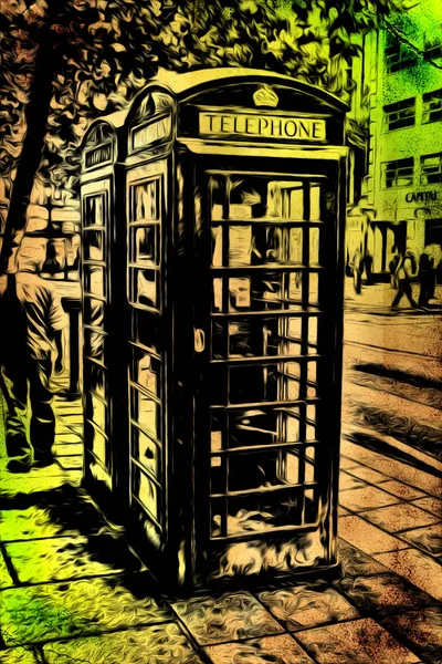 Λονδίνο τέχνης vintage εικονογράφηση — Φωτογραφία Αρχείου