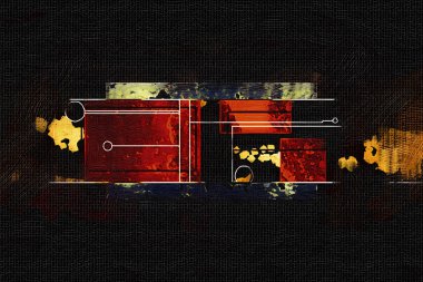 soyut renk tasarımı sanat illüstrasyonu