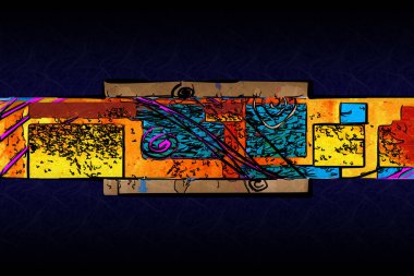 soyut renk tasarımı sanat illüstrasyonu