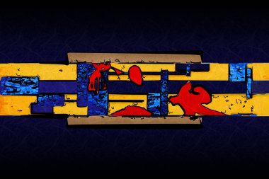 soyut renk tasarımı sanat illüstrasyonu