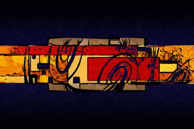 soyut renk tasarımı sanat illüstrasyonu