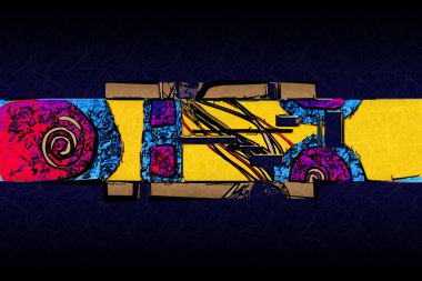 soyut renk tasarımı sanat illüstrasyonu