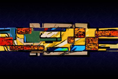 soyut renk tasarımı sanat illüstrasyonu