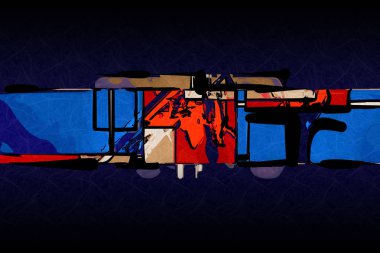 soyut renk tasarımı sanat illüstrasyonu