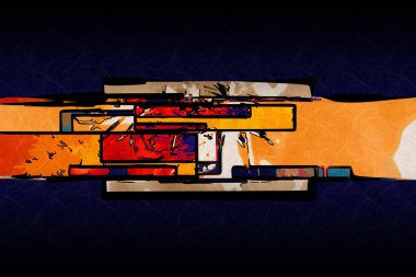 soyut renk tasarımı sanat illüstrasyonu