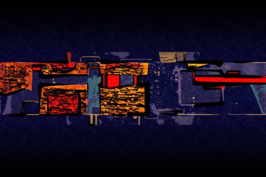 soyut renk tasarımı sanat illüstrasyonu