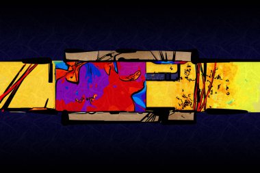 soyut renk tasarımı sanat illüstrasyonu