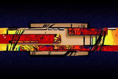 soyut renk tasarımı sanat illüstrasyonu