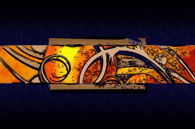 soyut renk tasarımı sanat illüstrasyonu