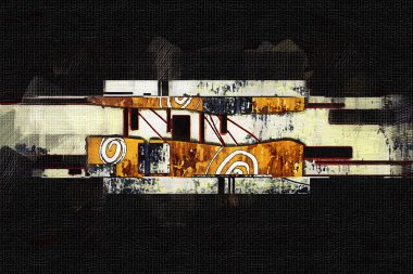 soyut renk tasarımı sanat illüstrasyonu