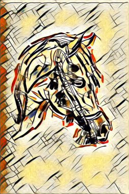 Serbest el at illüstrasyon resim