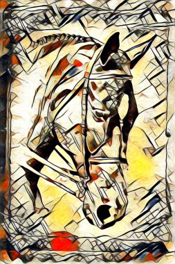 Serbest el at illüstrasyon resim