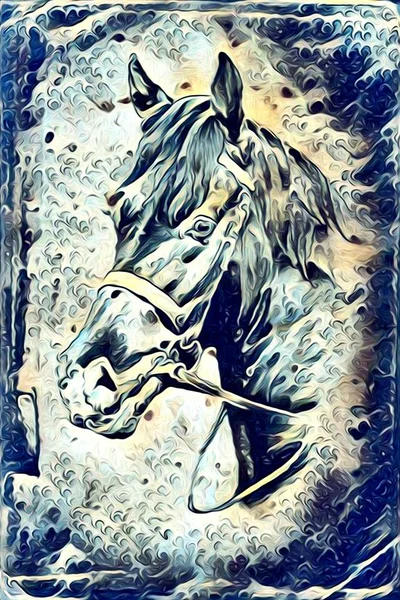 Illustration de cheval à main levée — Photo