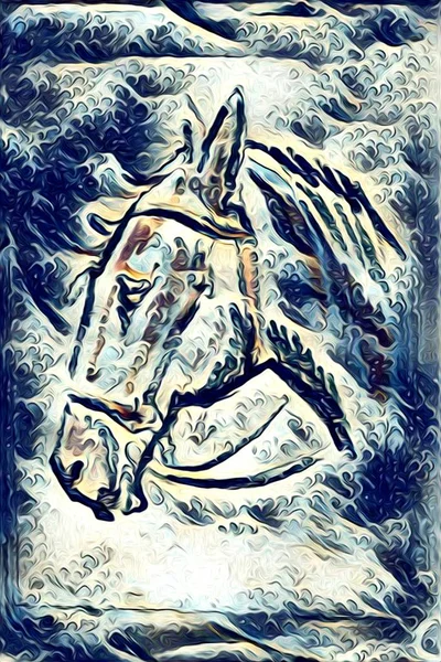 Illustration de cheval à main levée — Photo