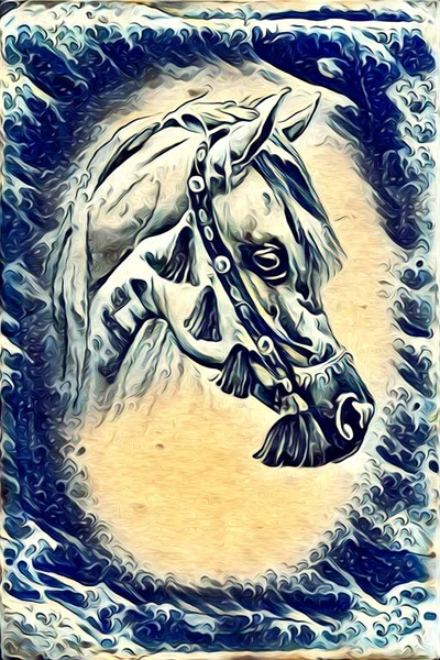 Illustration de cheval à main levée — Photo