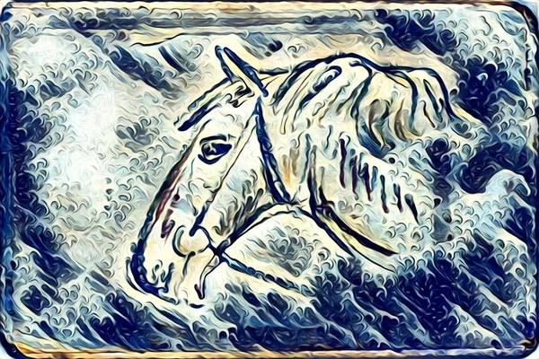 Illustration de cheval à main levée — Photo