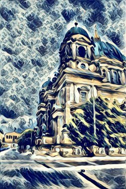 Berlin art vintage illustration