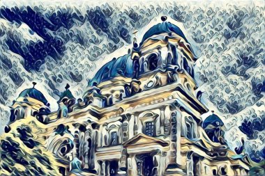 Berlin art vintage illustration