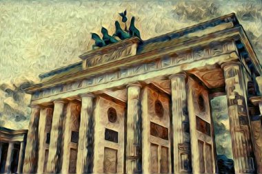 Berlin art vintage illustration