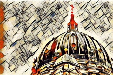 Berlin art vintage illustration