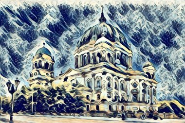 Berlin art vintage illustration