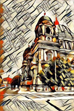 Berlin art vintage illustration