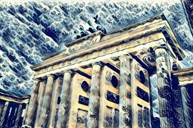 Berlin art vintage illustration