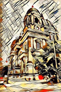 Berlin art vintage illustration