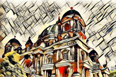 Berlin art vintage illustration