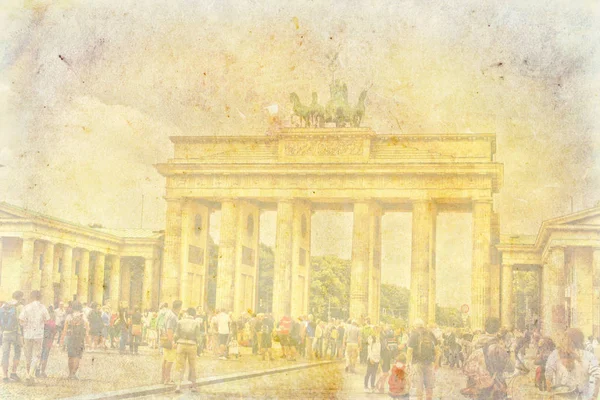 Berlin sanat doku illüstrasyon — Stok fotoğraf