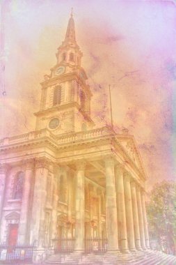 Londra Sanat doku illüstrasyon