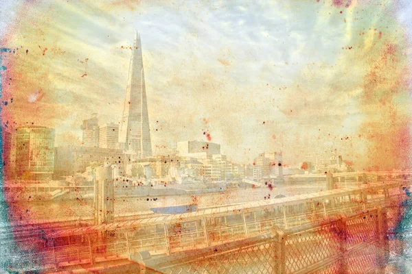 London Kunst Textur Illustration — Stockfoto