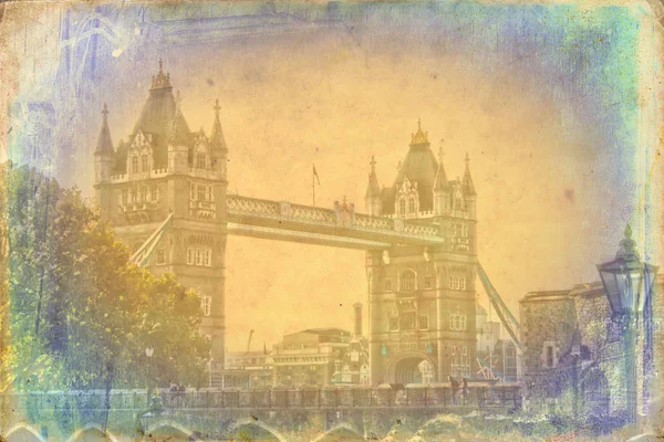 런던 예술 텍스처 그림 — 스톡 사진