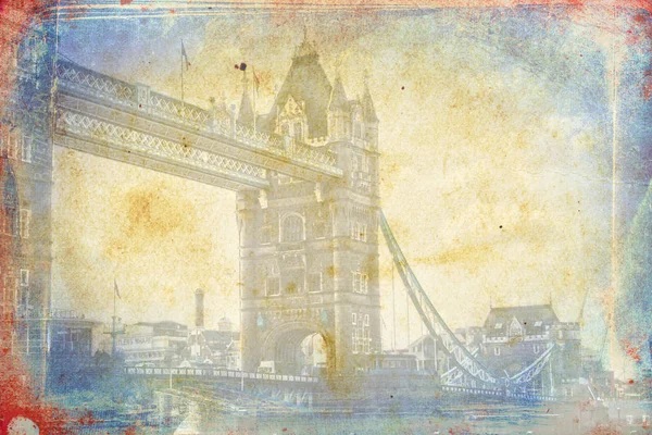 Londres ilustración textura del arte — Foto de Stock