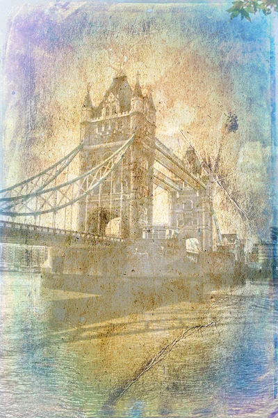 Londýn art textury ilustrace — Stock fotografie