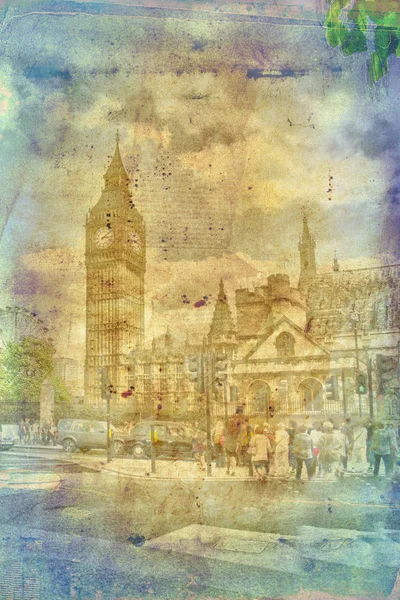 Лондонская текстурная иллюстрация — стоковое фото