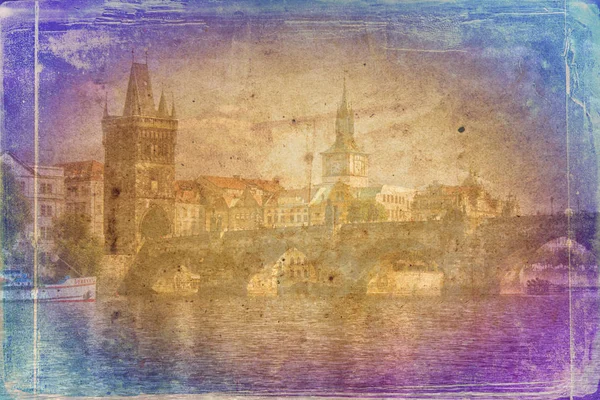 Praga arte texture illustrazione — Foto Stock